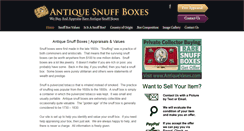 Desktop Screenshot of antiquesnuffboxes.com